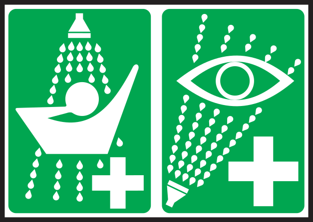 SAFETY SHOWERS SIGN